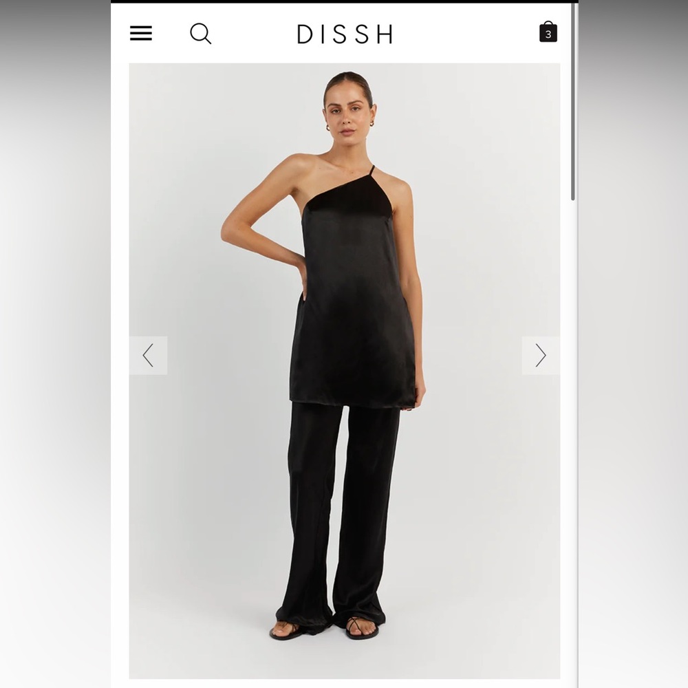 Dissh Black Satin Tank | USW 4